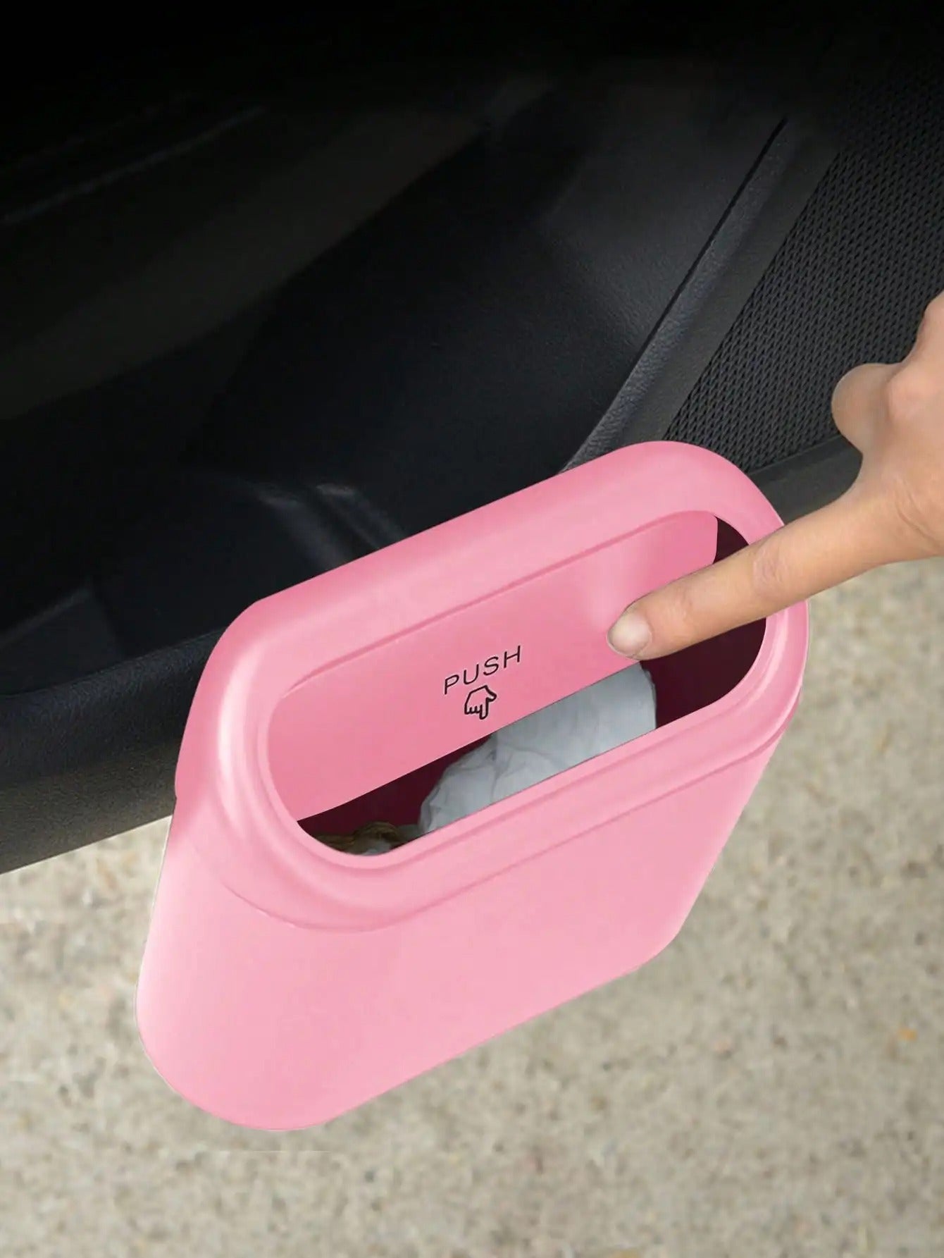 car trash can leakproof garbage can